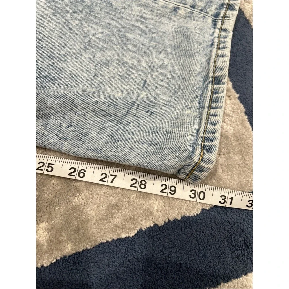 Levi's 569 jeans mens 36x30 acid wash Blue loose fit straight leg stretch